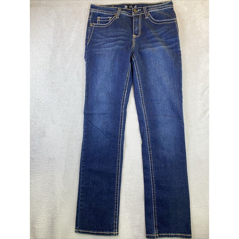 Tru Luxe Jeans Orlando Boot Cut Women's 29 8 Flap Embellished Pockets